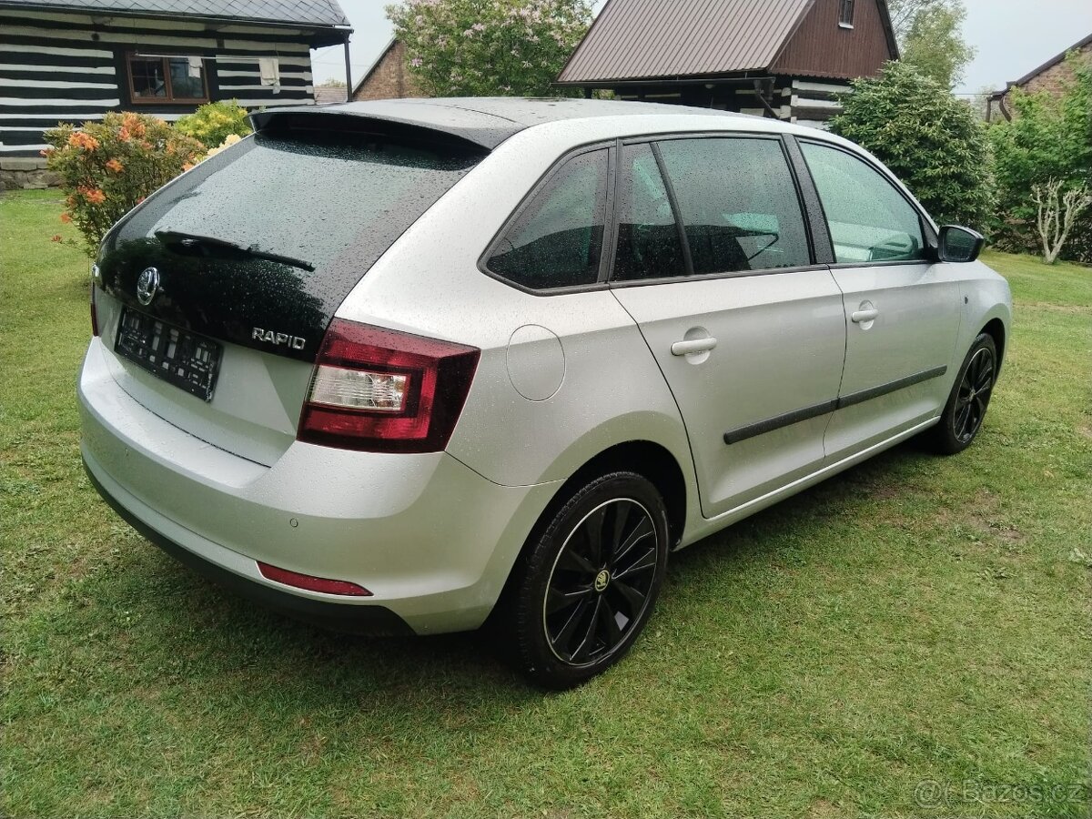 Škoda Rapid spaceback,1,2tsi,77kw,klima,serviska 119000km - 4