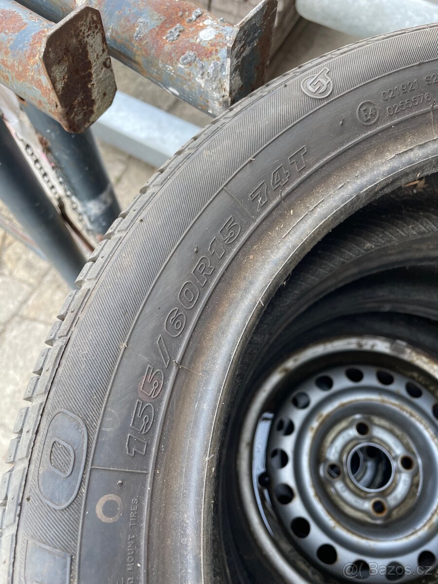 3 ks letní pneu 155/60R15 - 4