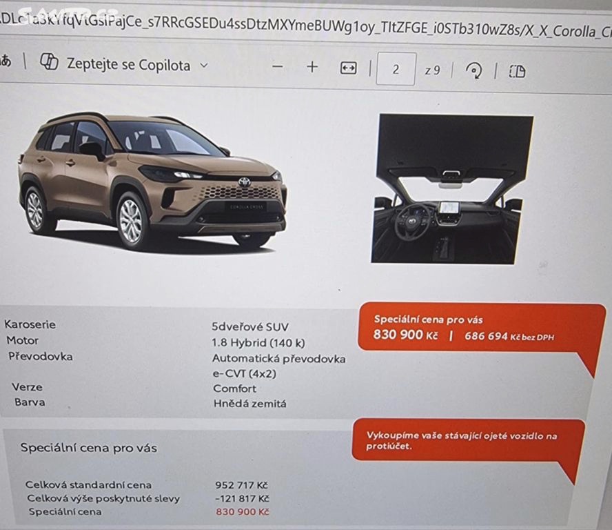 Nová Toyota Corolla Cross 1.8 Hybrid - 4