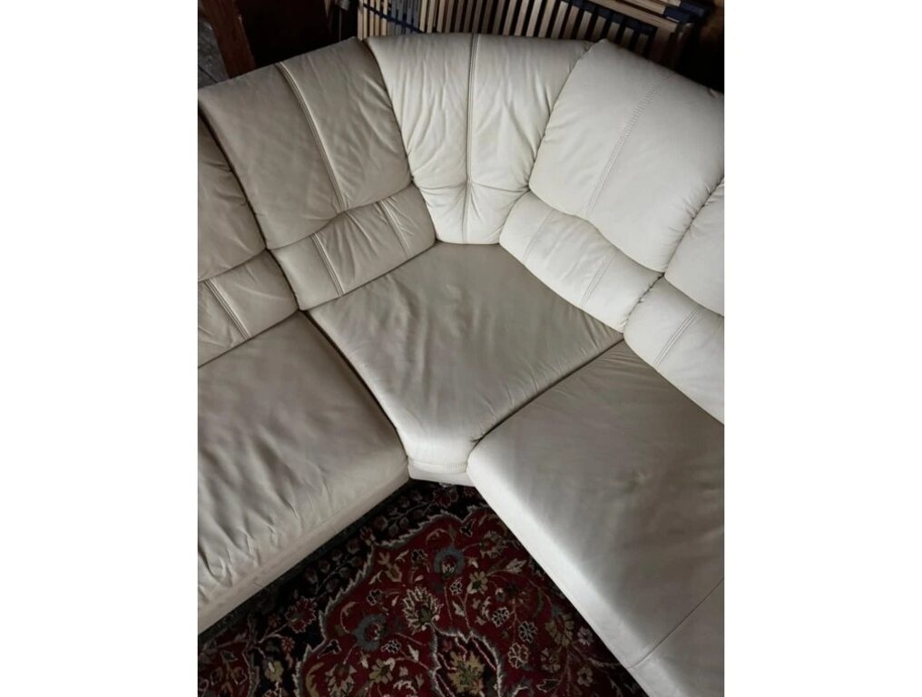 Rohová kožená sedací souprava, 3302 - 4