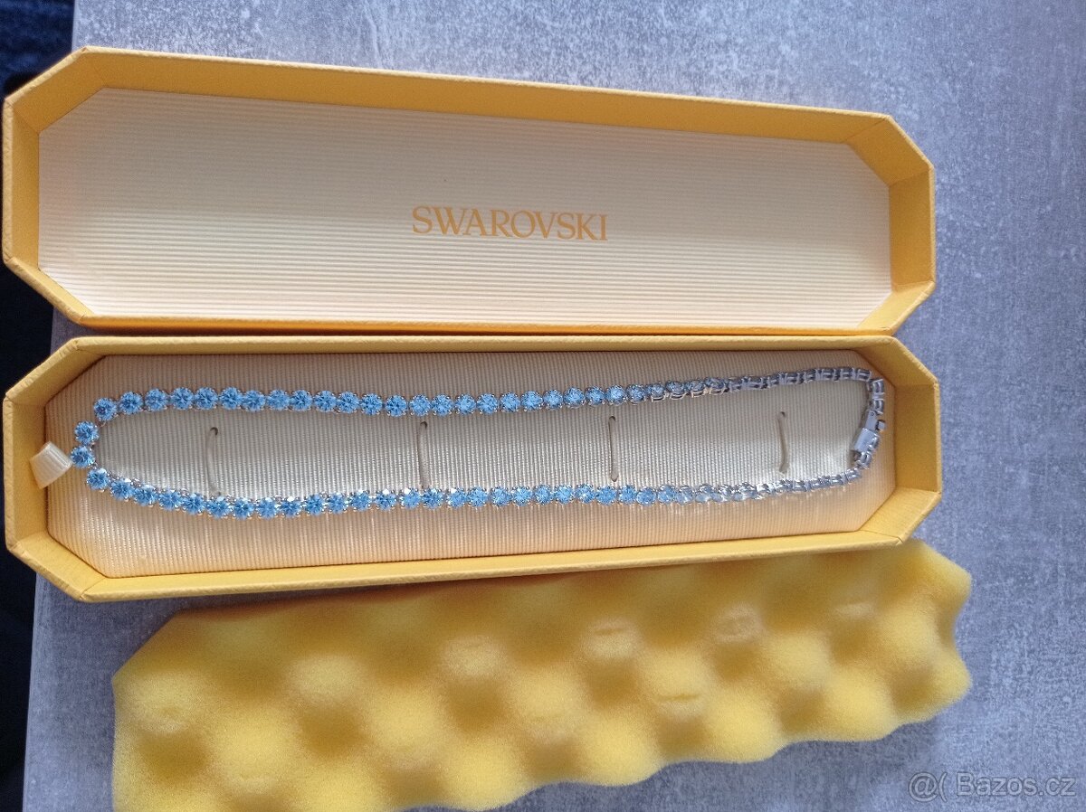 Dámský náramek Matrix Tennis Swarovski modrý zirkon - 4