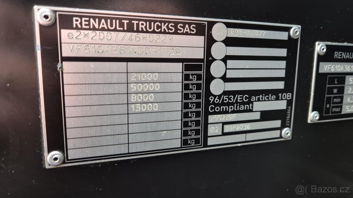 RENAULT T 520 HD001 EURO 6 + HYDRAULIKA - 4