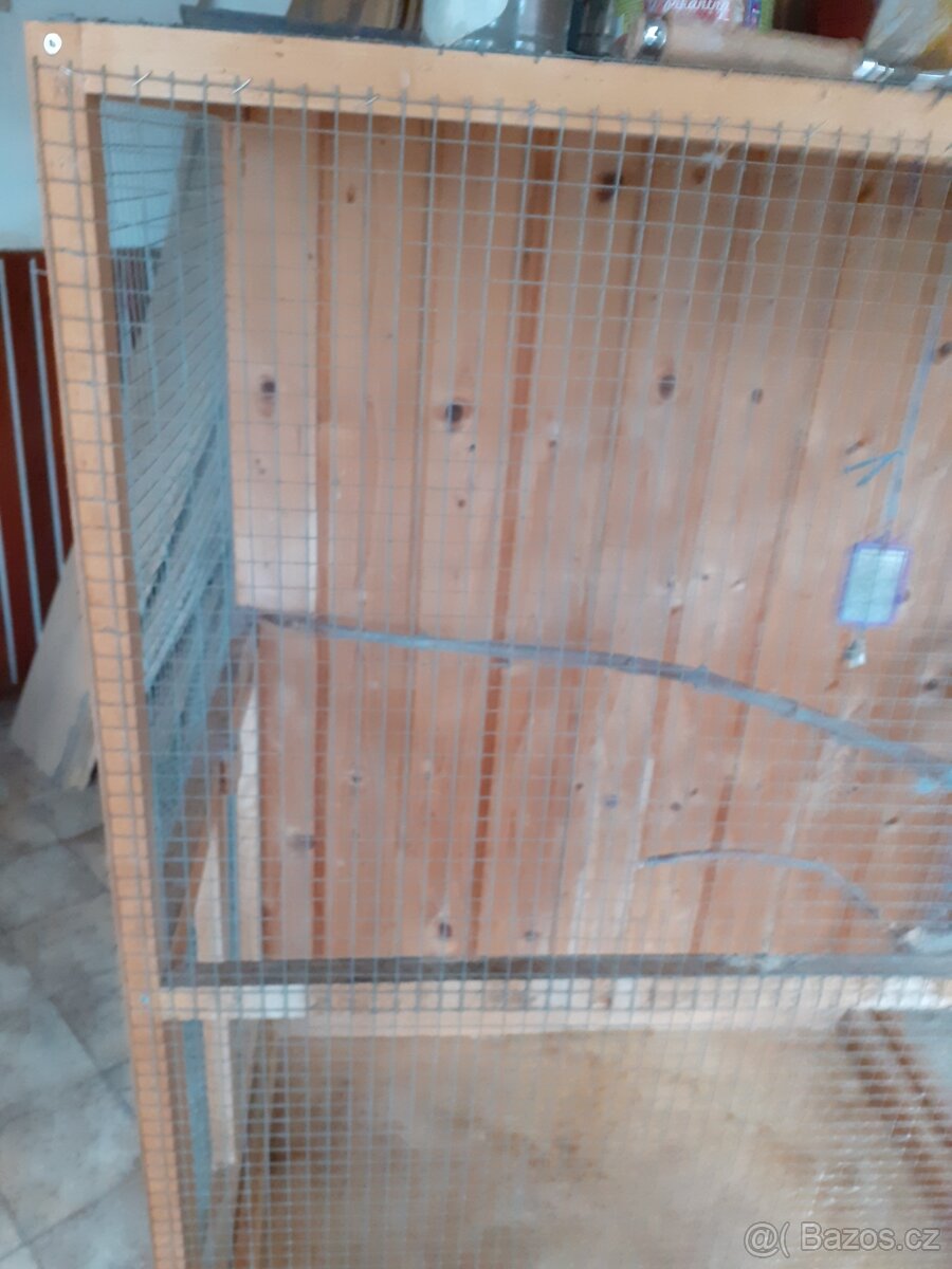 Velká voliera pro papoušky, malá klec - 4