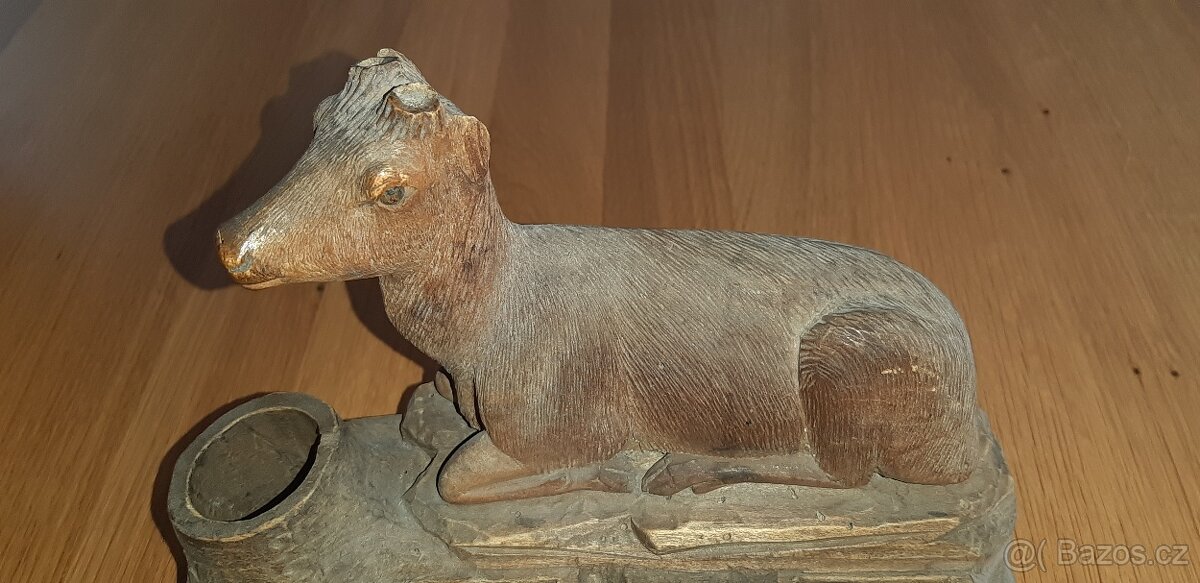 Dřevořezba - kalamář - 4