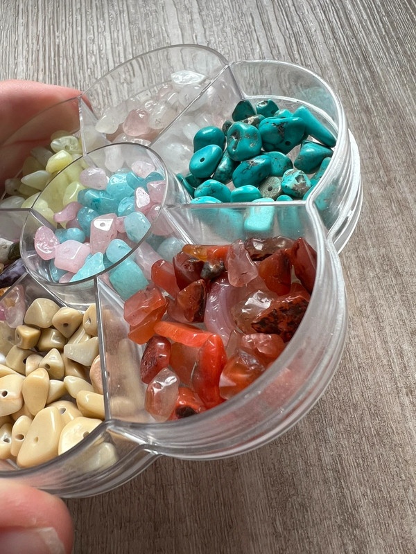 Sada krystalů s otvorem pro navlékání - 4