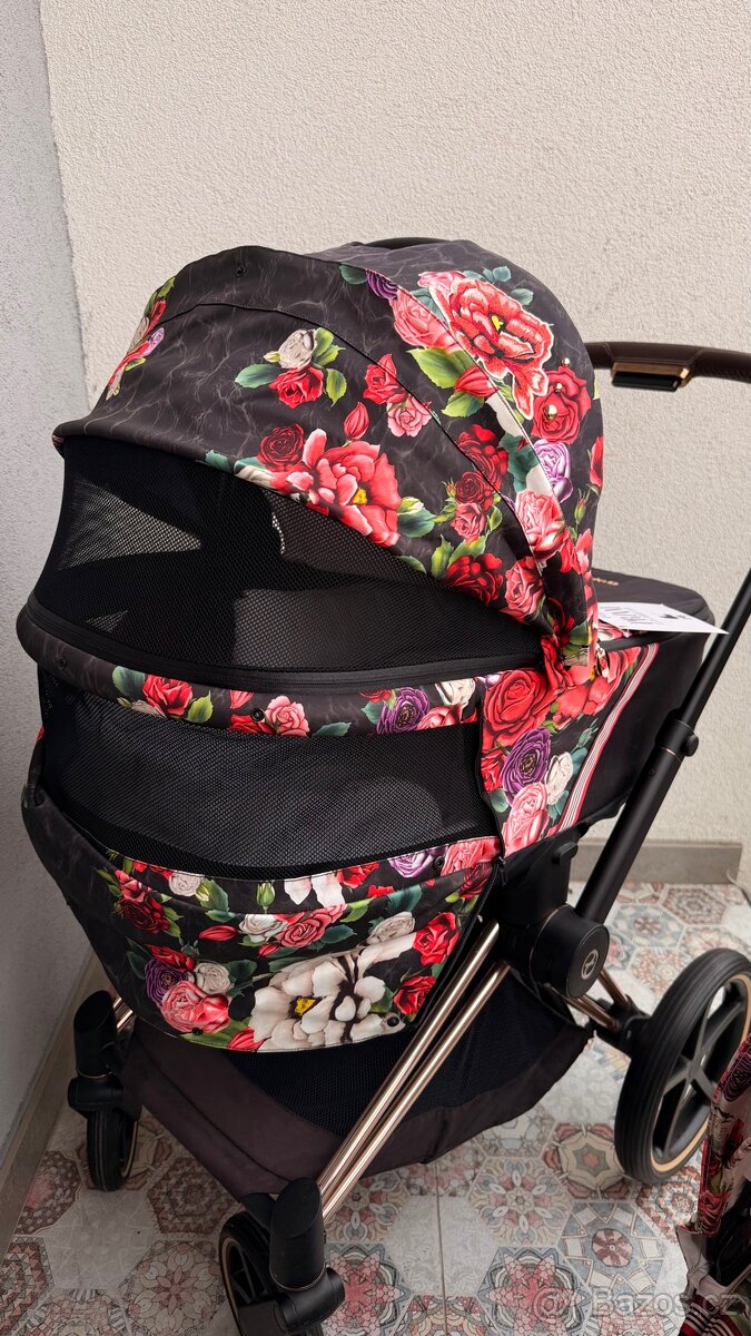 Kočárek Set 3v1 Cybex Priam Spring Blossom - 4