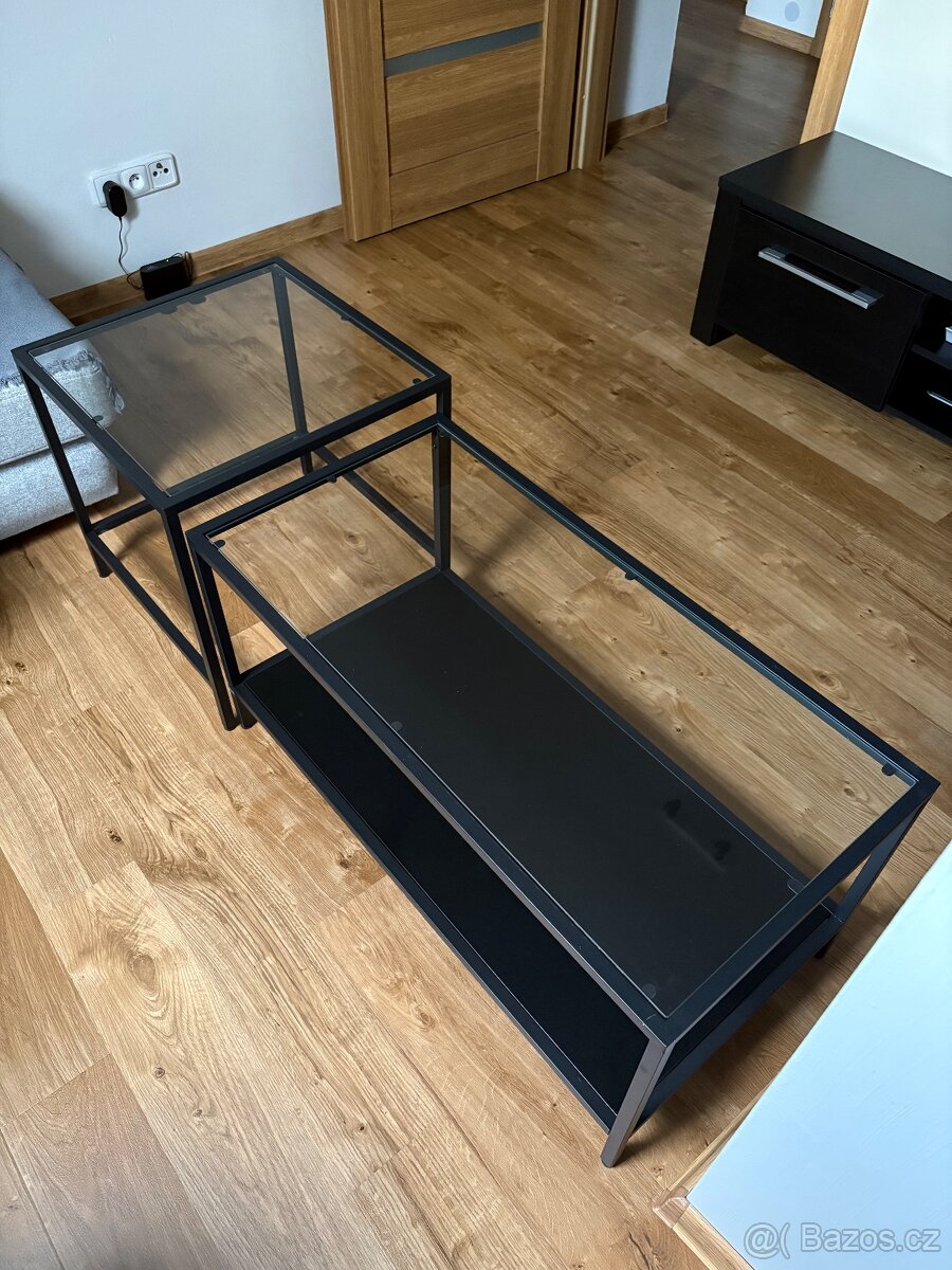 Konferenční stolek prosklený IKEA - 4