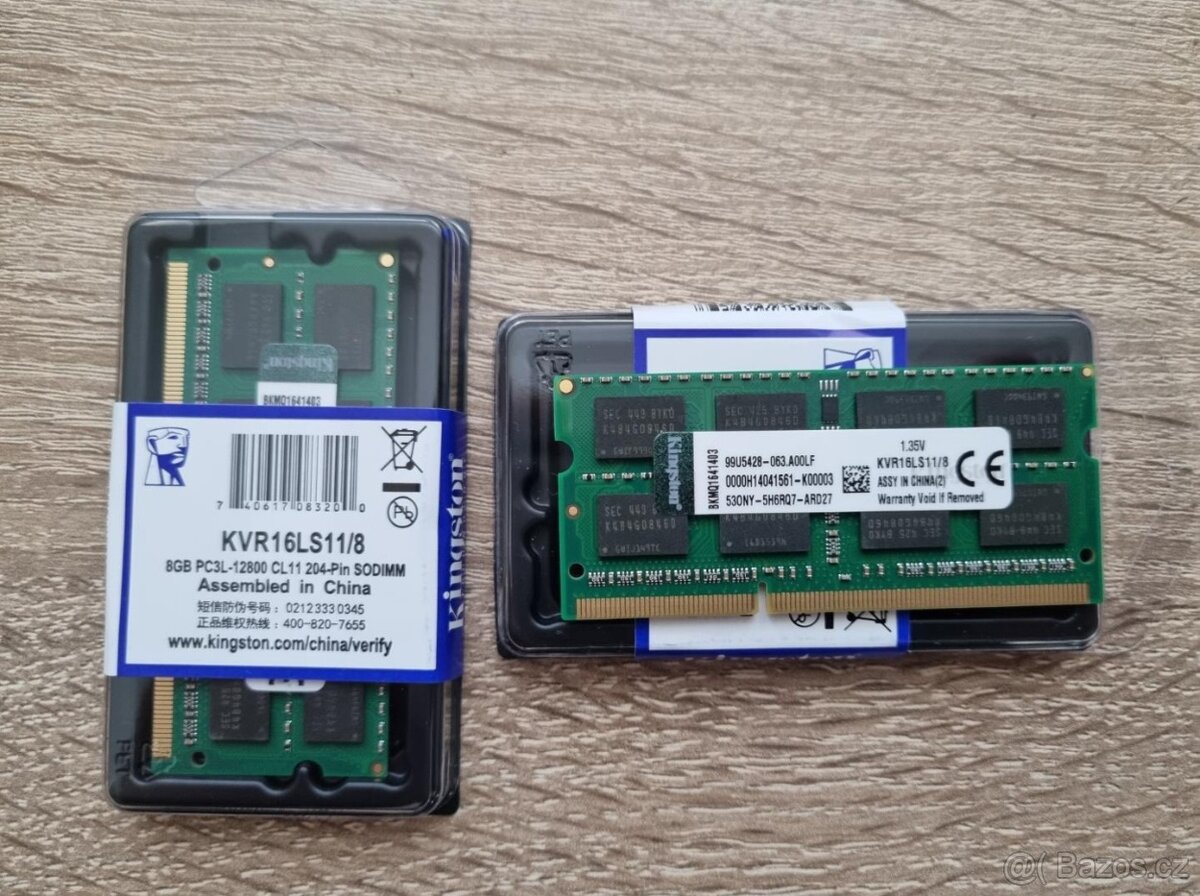 8GB DDR3L RAM SAMSUNG - nová - 12800s - 4