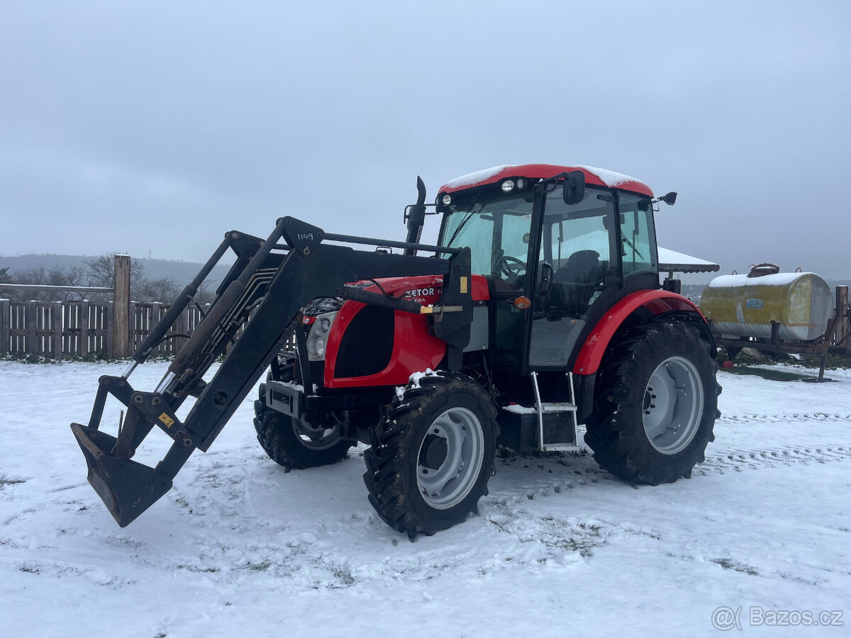 Zetor Proxima 7441 s čelním nakladačem s SPZ - 4