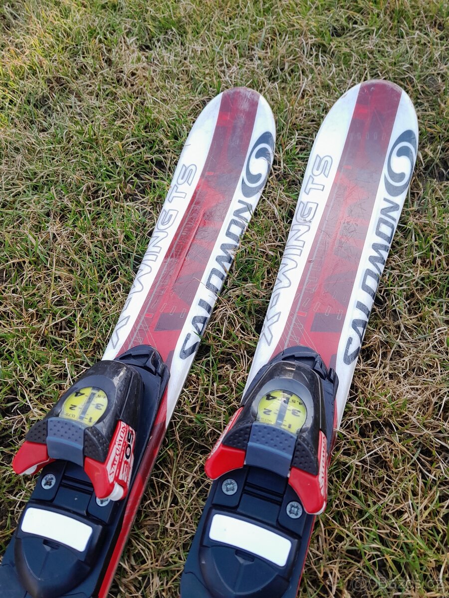 Prodám dětský set lyže Salomon 90 a boty - 4