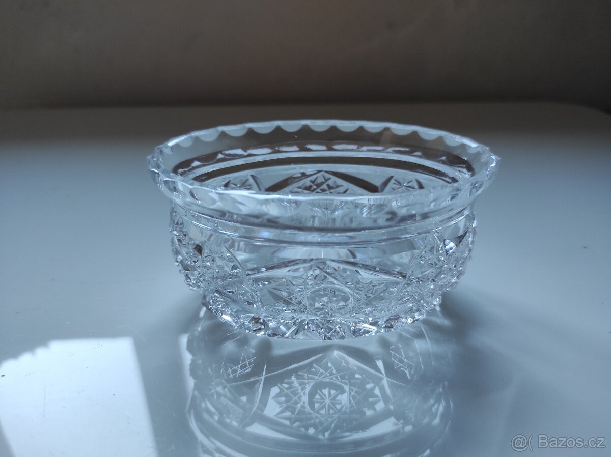 Starožitná skleněná sada ke kávě - 4