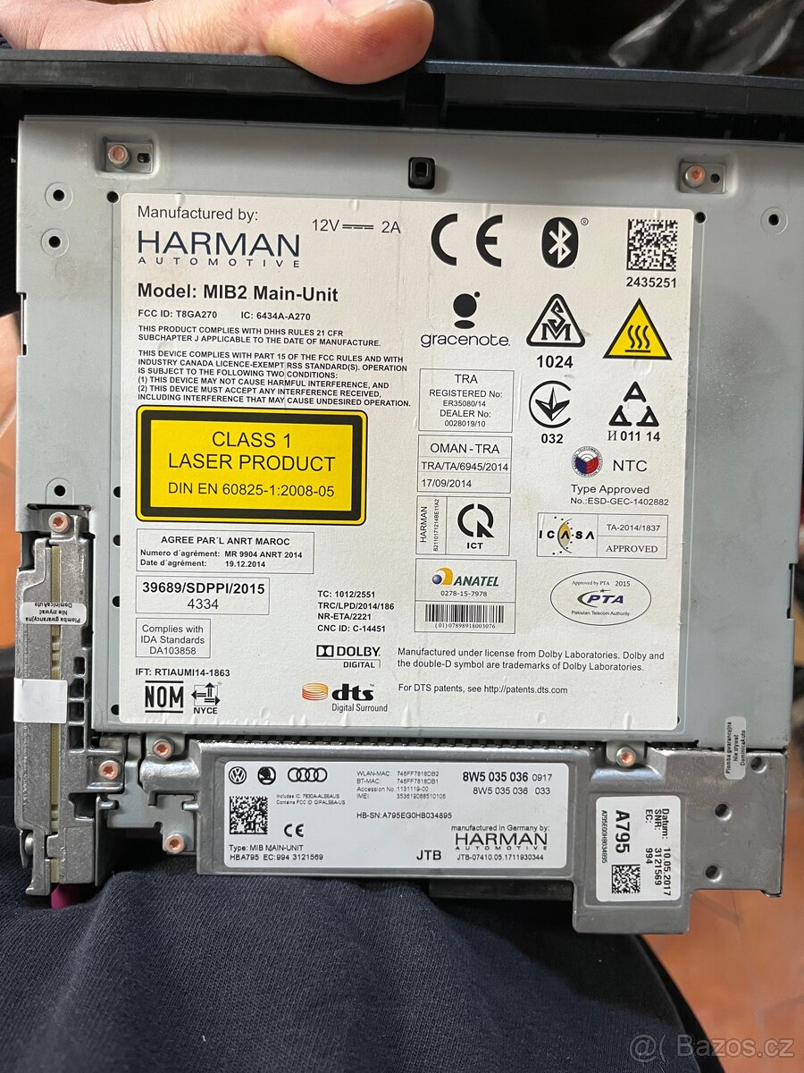 Jednotka MMI MIB2 audi a4 q5 8w5035036 - 4