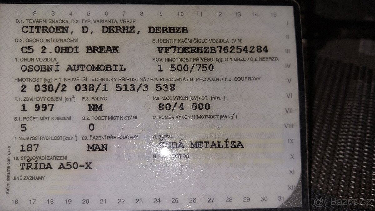 Havarovaný citroen c5 2.0hdi - 4