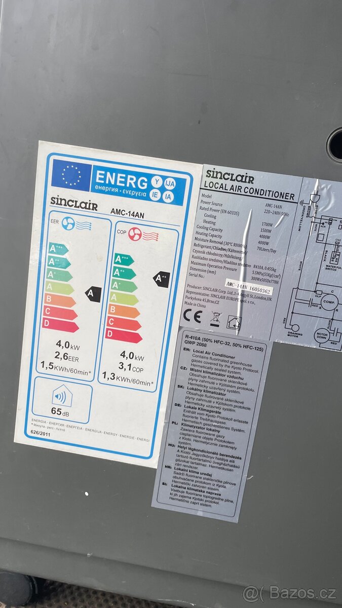Mobilní klimatizace sinclair - 4