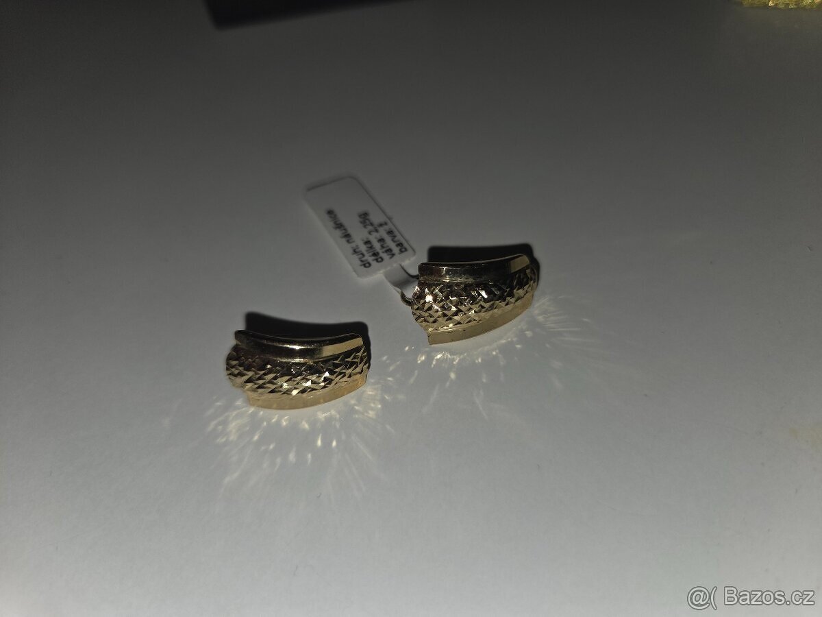 Zlaté náušnice 2.25g ZLATO - 4