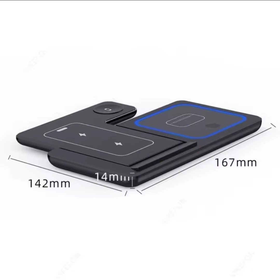 3v1 Bezdrátová Nabíječka. iPhone/Apple Watch/AirPods/Samsung - 4