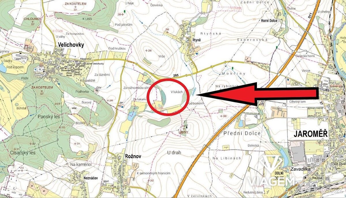 Pole 53 665 m², Podíl 4 % o výměře 2 236 m² - 4