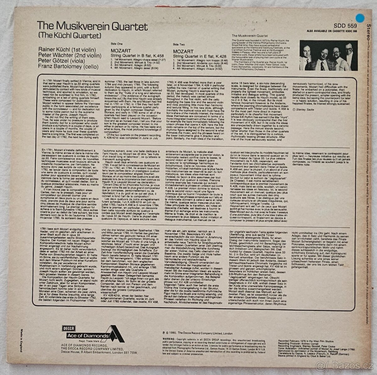 LP Mozart - String Quartet, K.458, K.428 - 4