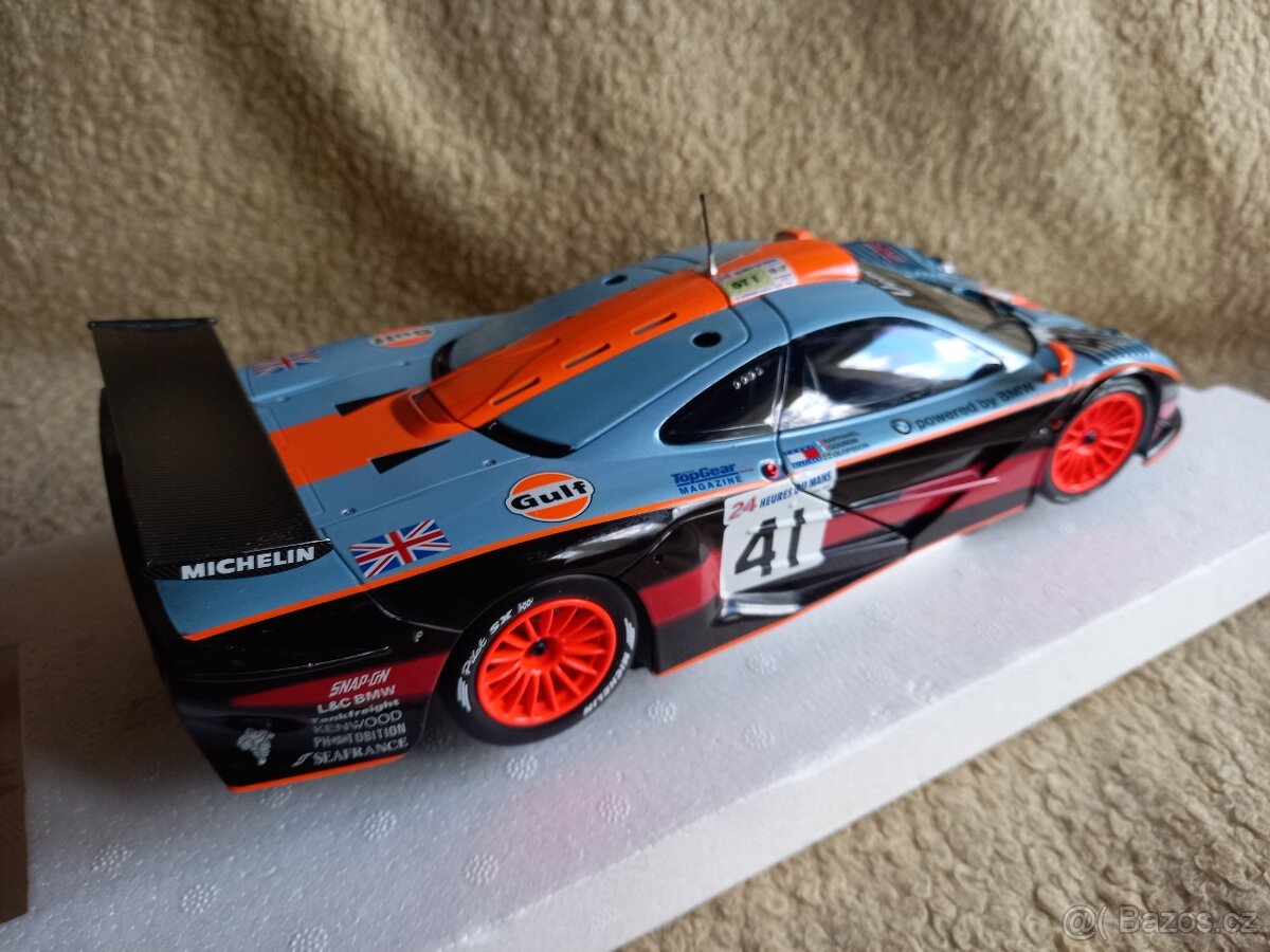 Prodám McLaren F1 GTR Gulf - 1:18 - Minichamps-limitovaný - 4
