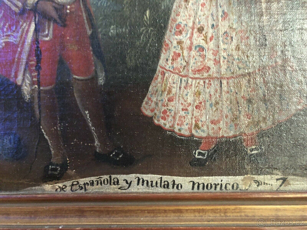 Olejomalba, malba, starý mistr, portrét, 18. století, vzácné - 4