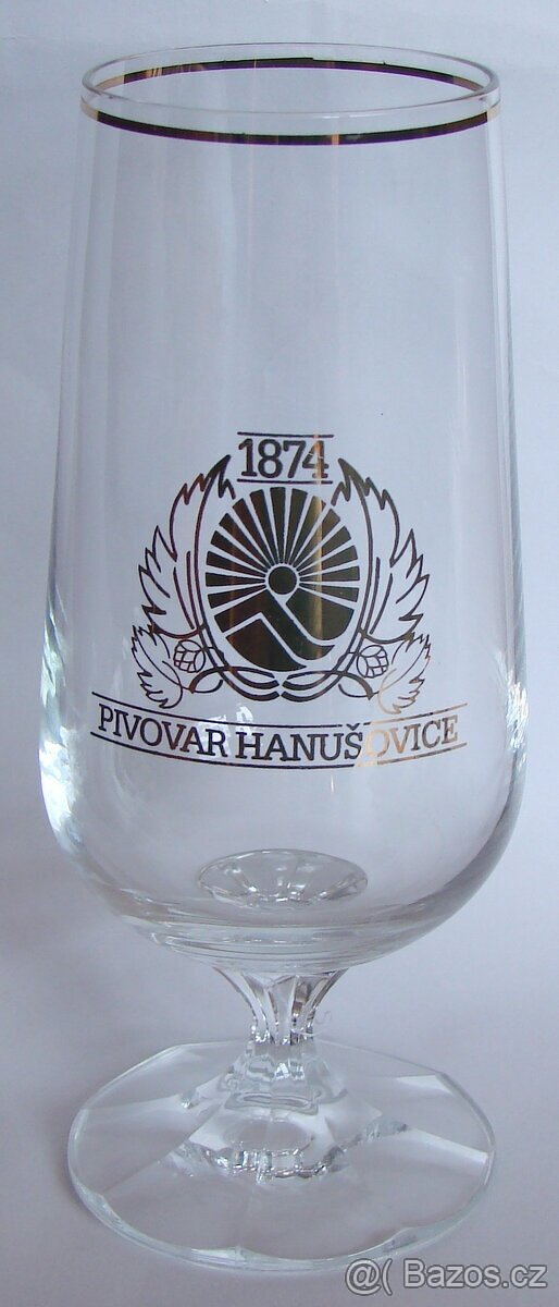 Pivní sklo, půllitry, třetinky, pivovarské cedule. - 4