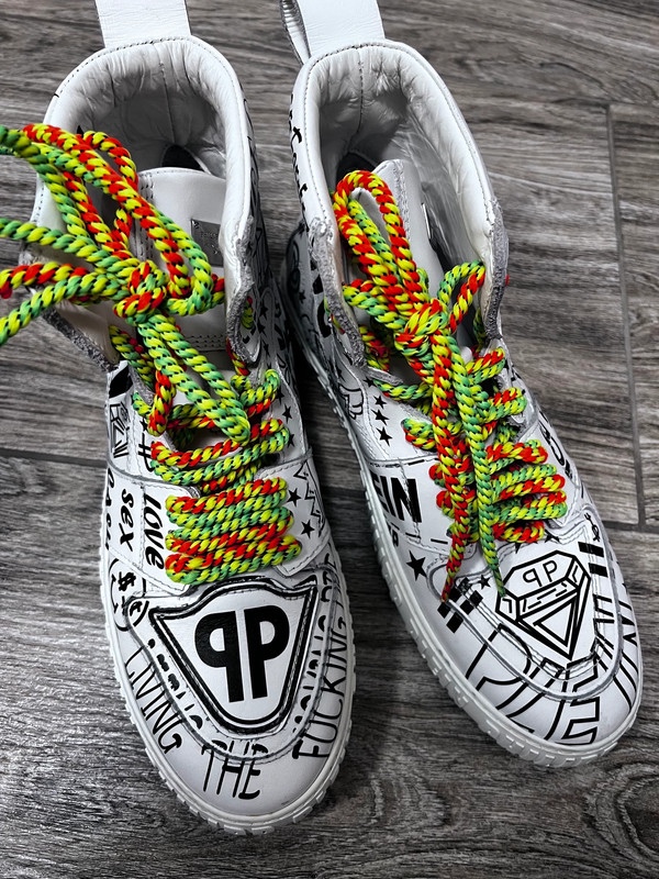 Luxusní kožené boty zn. Philipp Plein vel 40 - 4