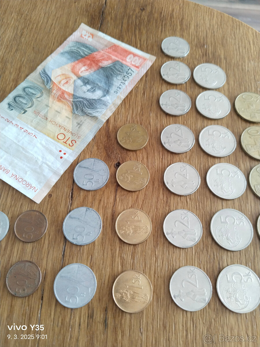Slovenská republika mince a bankovka 33ks - 4