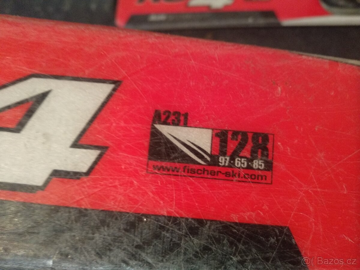 Lyže Fischer dětské 128cm - 4