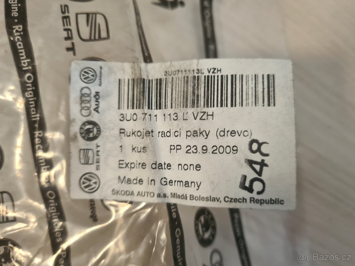 NOVÁ Řadící páka Superb 1, Černá 6q ORIGINÁL - 4