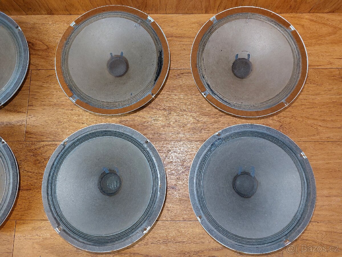 8 ks reproduktorú Tesla ARO 667 + překližkový box 8 x 8" - 4