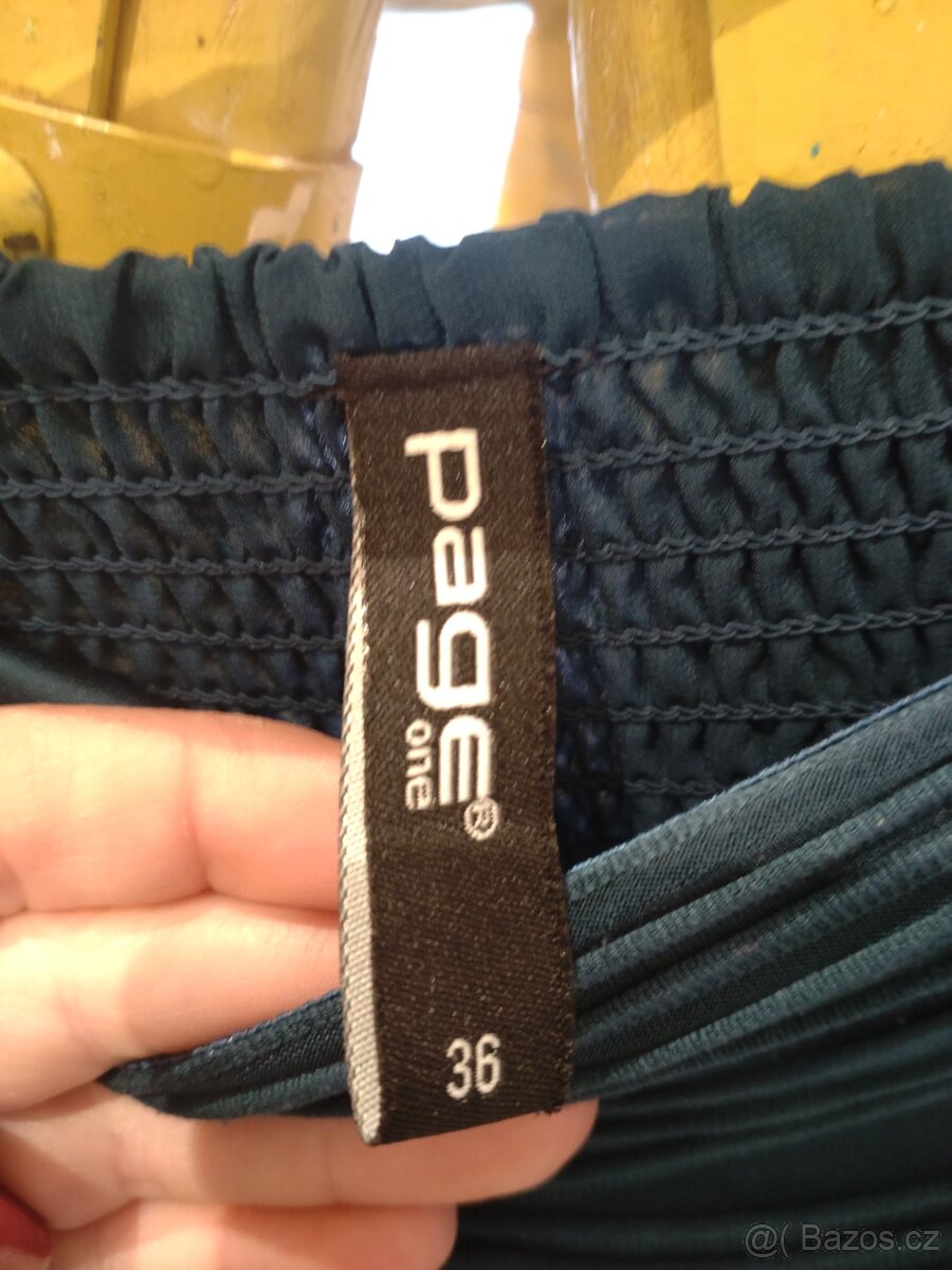 Tyrkysové šaty Page One - 4