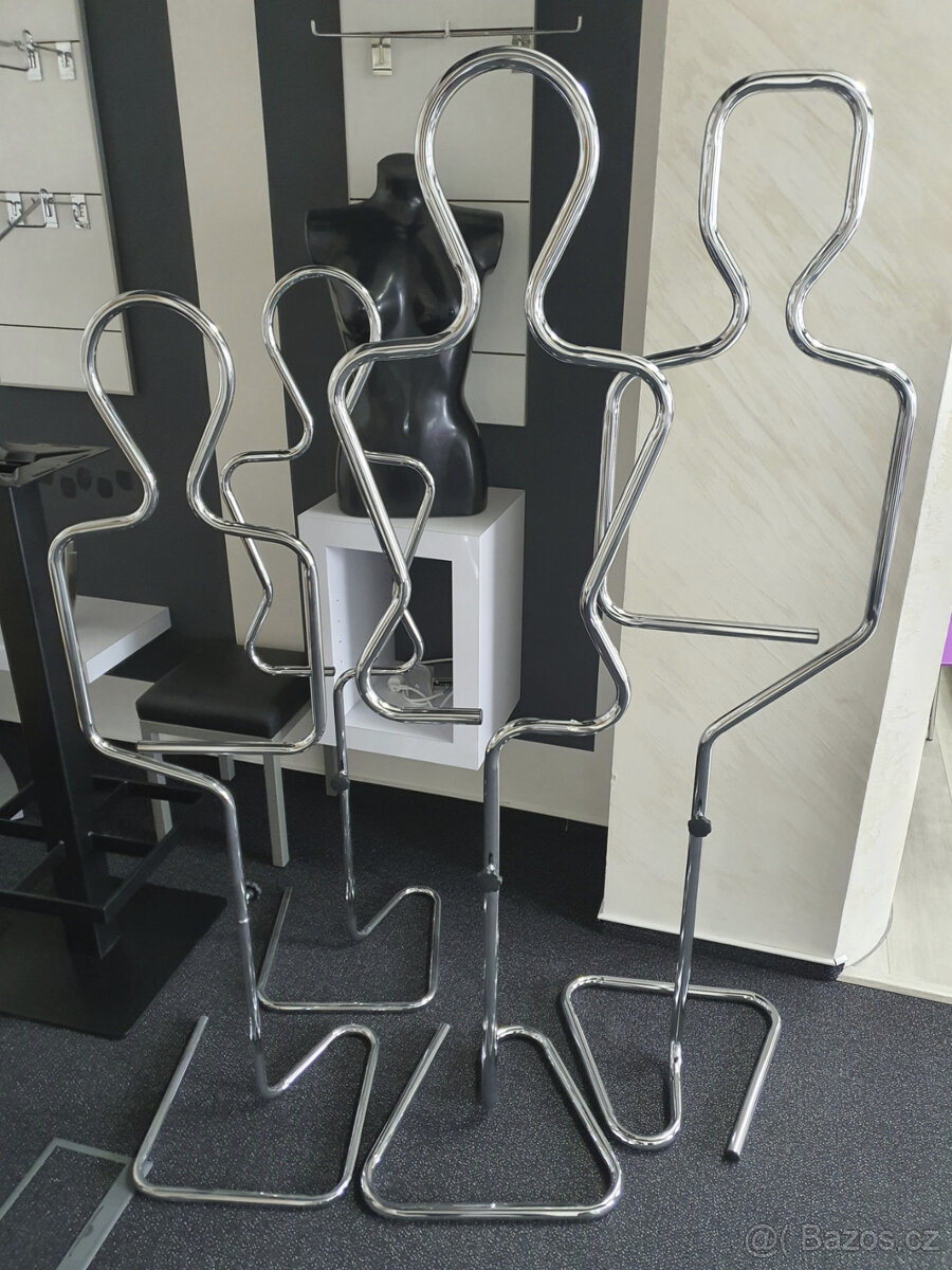 Stojan,torzo,aranžovací-výstavní prvek - silueta muž/chlapec - 4