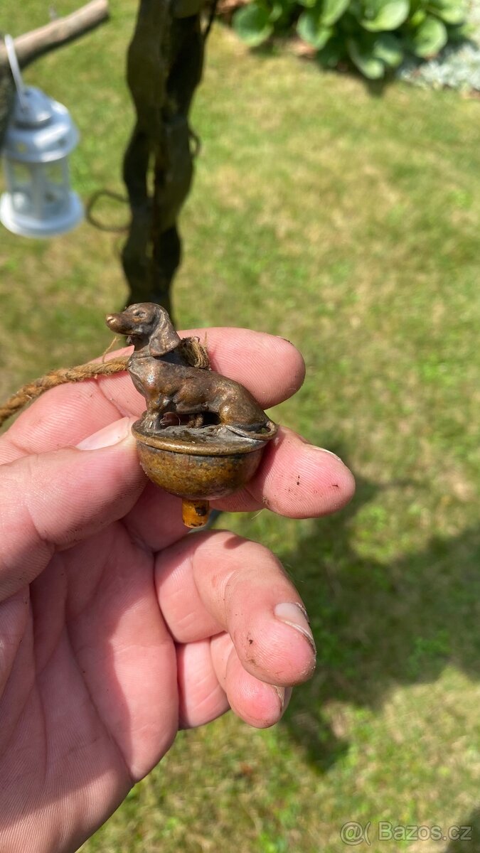 Hodně starý závěsný lustr nebo svítidlo - 4