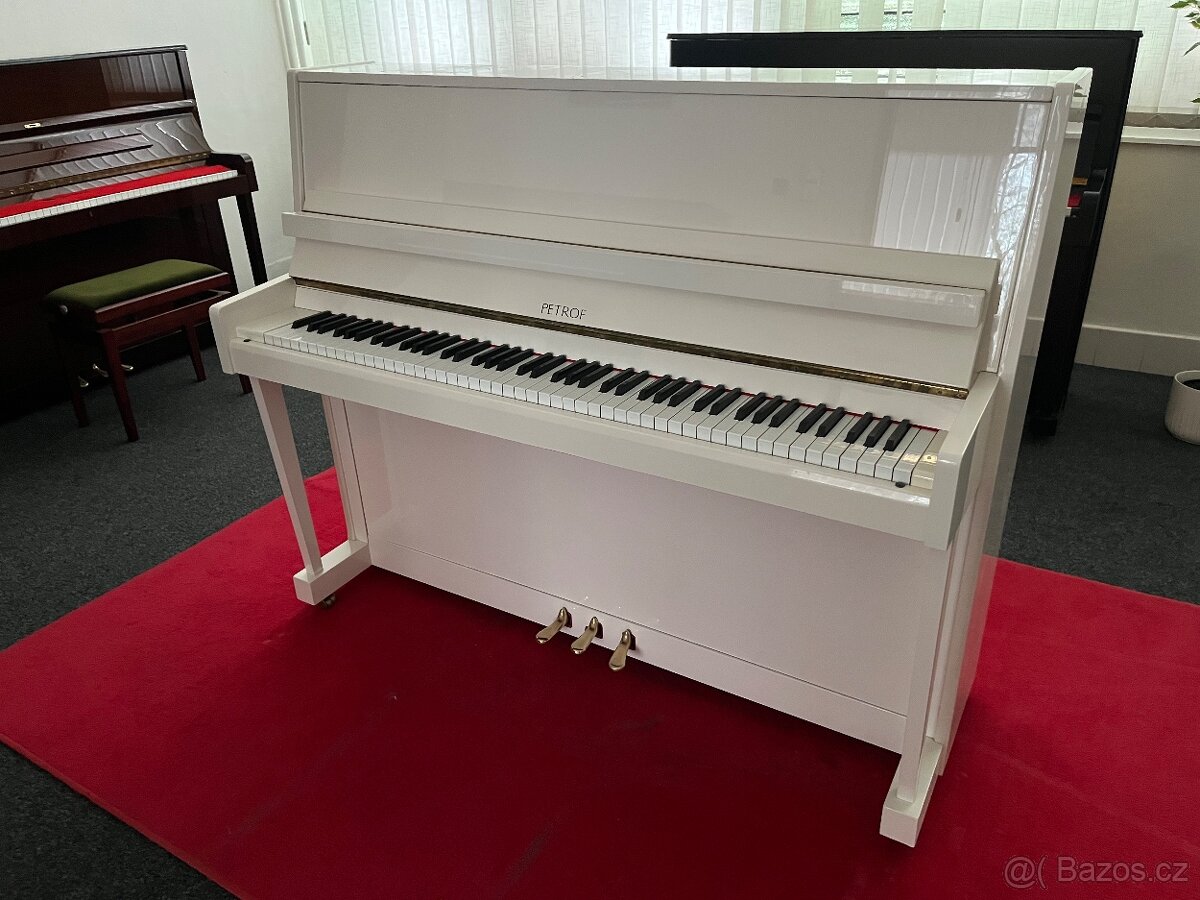 Zánovní Petrof P 118 M1 bílý lesk rok v.2003.Záruka a doprav - 4