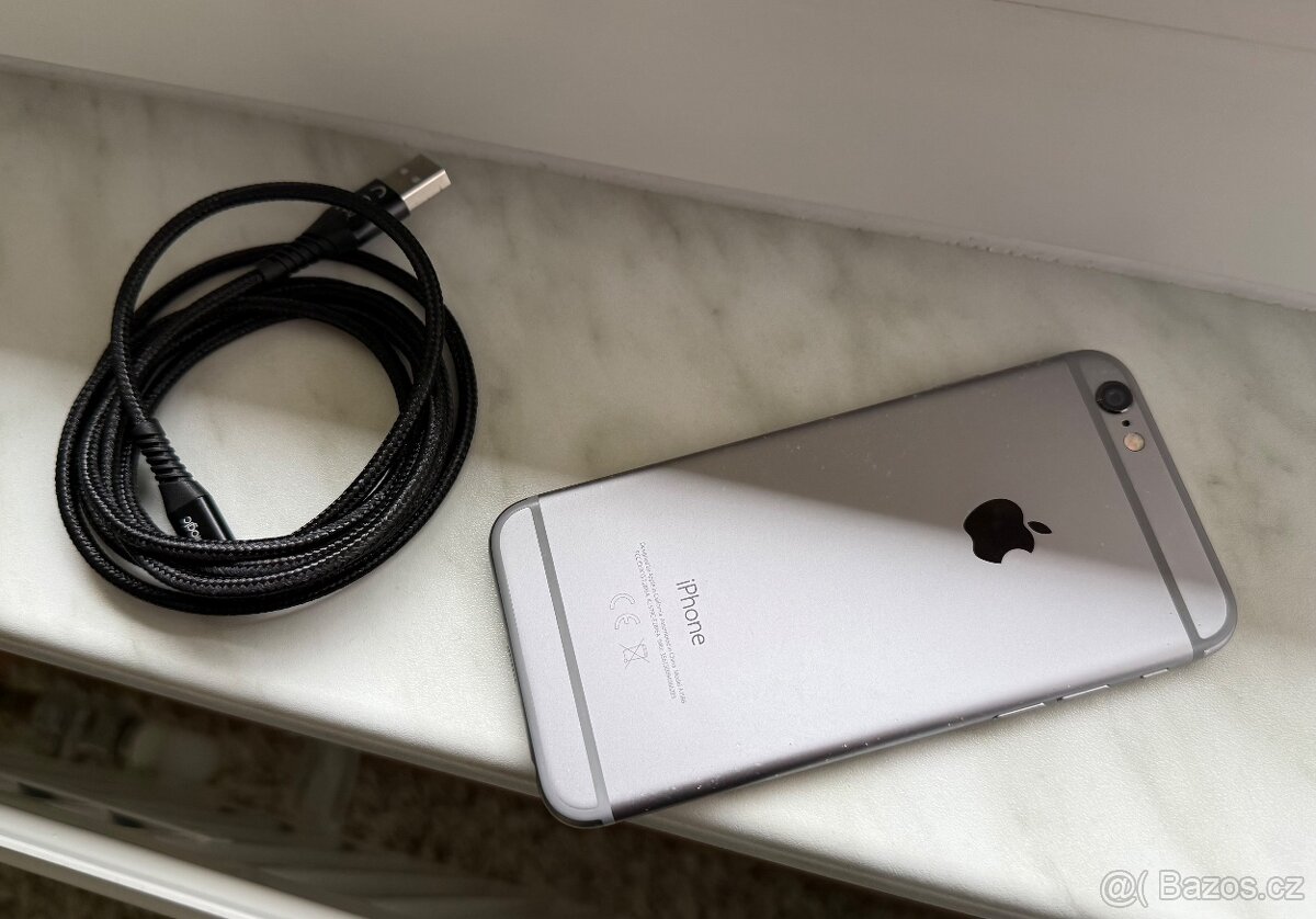 Apple iPhone 6 128gb Space Grey, plně funkční, baterie 93%. - 4