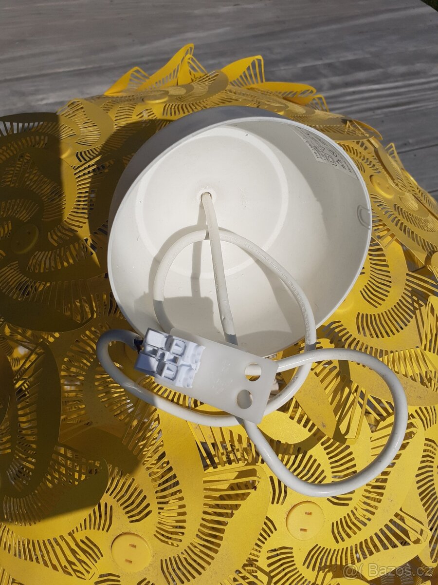 IKEA Žlutý květinový lustr Grimsas - 4