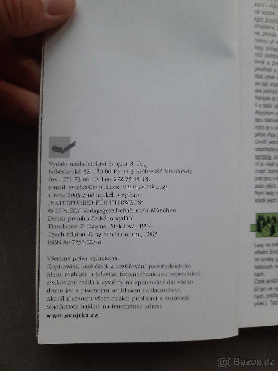 PRODÁM KNIHU KAPESNÍ PRŮVODCE PŘÍRODOU, ZVÍŘATA A ROSTLINY - 4