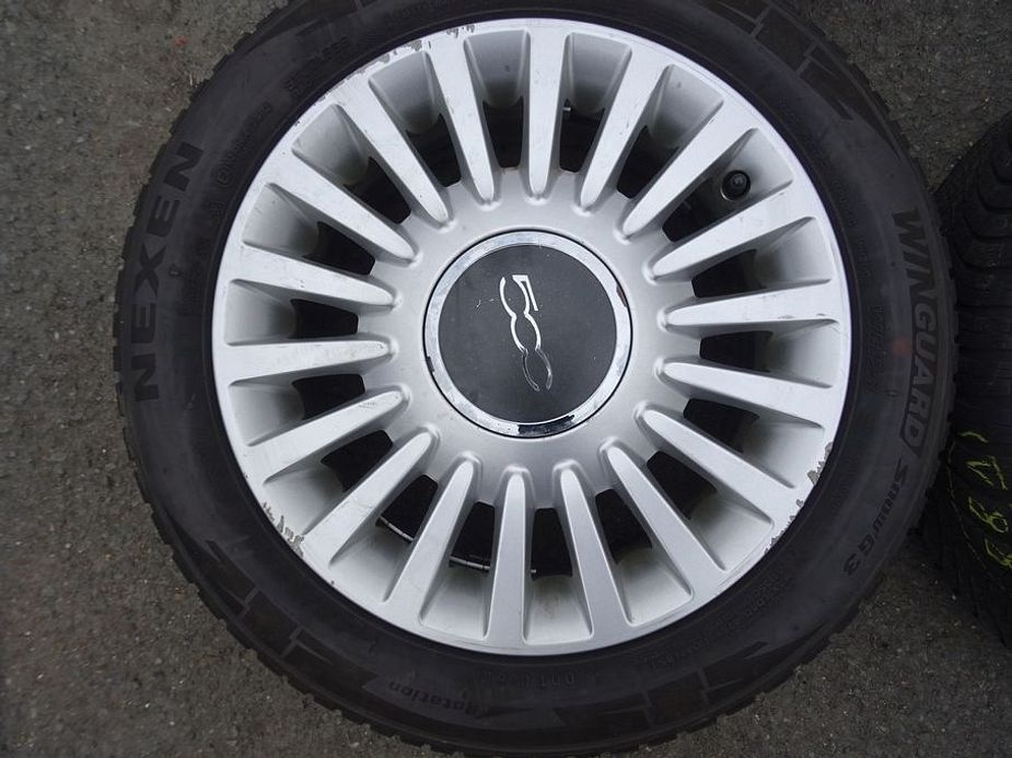 Alu disky Fiat 500, 15", 4x98, ET 35, zimní sada - 4
