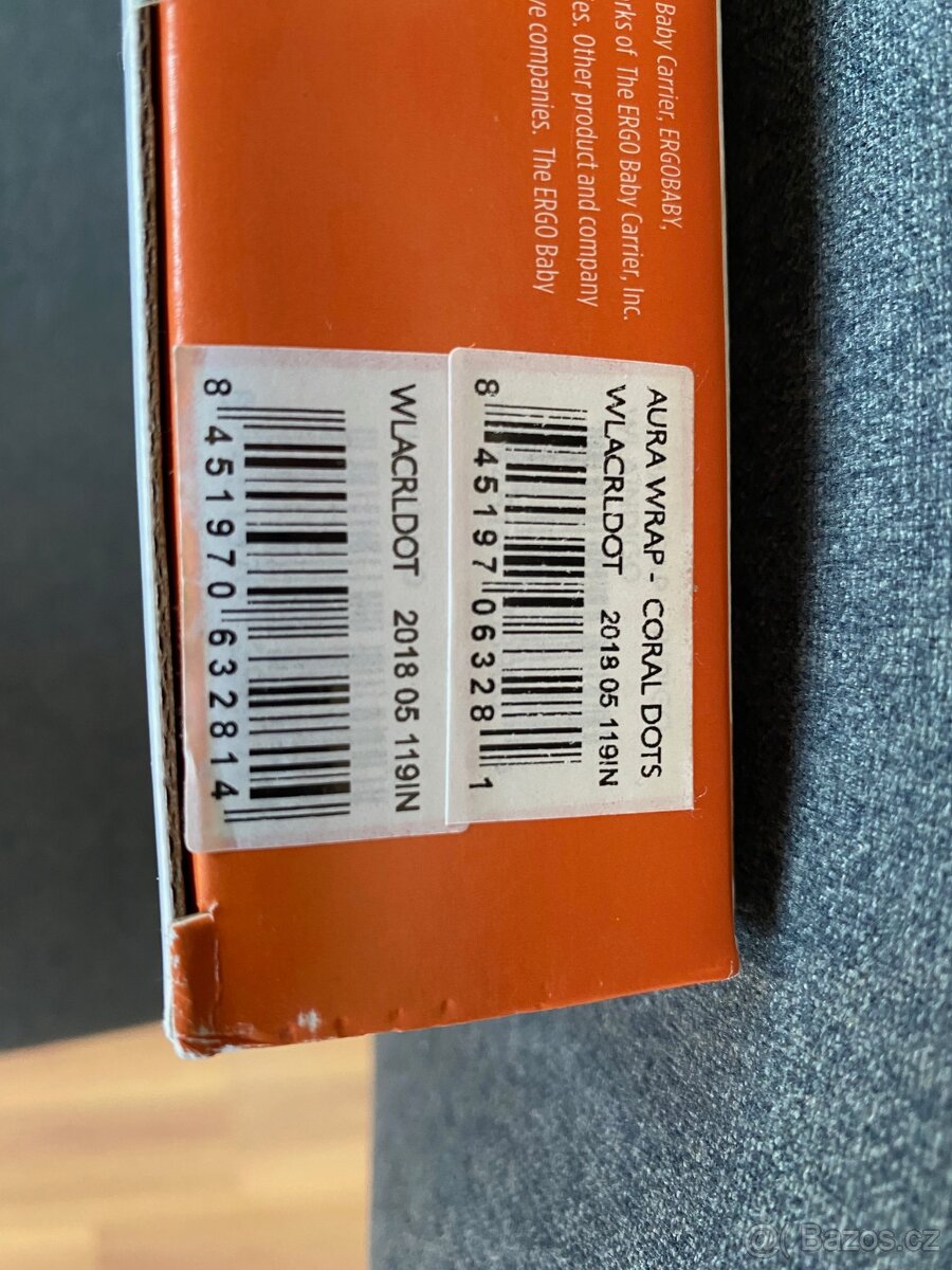 Šátek ERGOBABY AURA WRAP Coral Dots - NOVÝ - 4