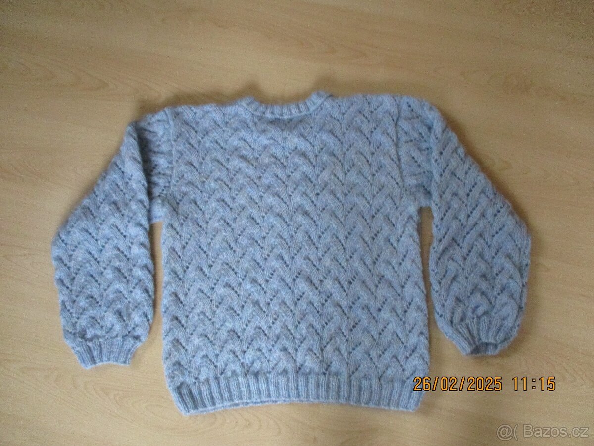 Nový ručně pletený dámský svetr - 4