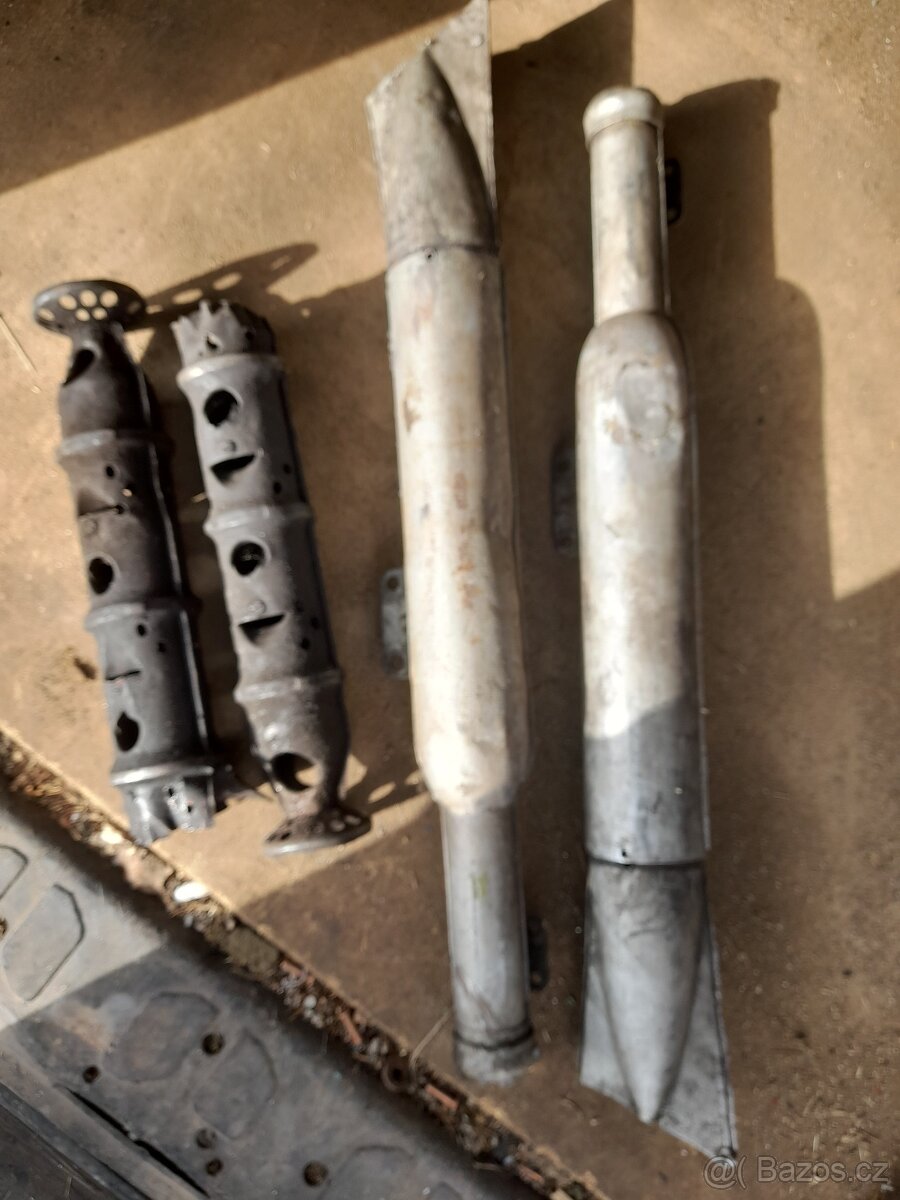 Jawa pérák teleskopy, kastlíky, zadní tlumiče, výfuky - 4