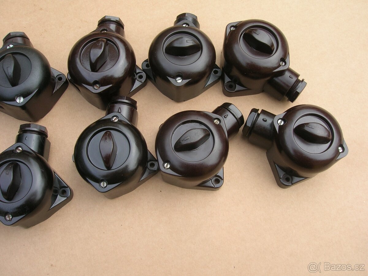 BAKELITOVÉ VYPINAČE NA ZED 10kusů-kus 165Kč - 4