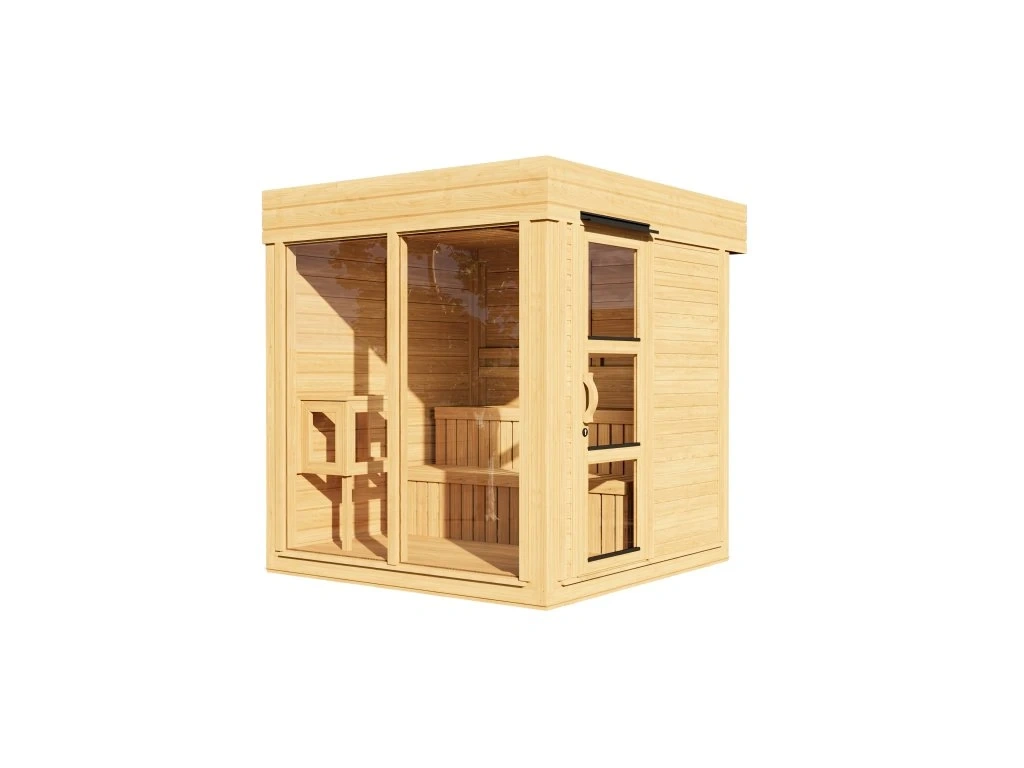Finská izolovaná sauna SCANDI SLIM, 2,3x2,3 m - 4