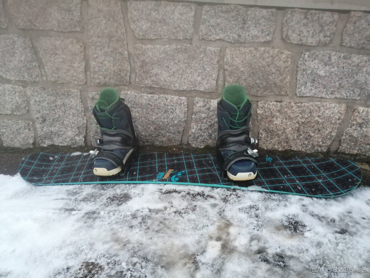 snowboard rossignol 155 + boots 44 - 4