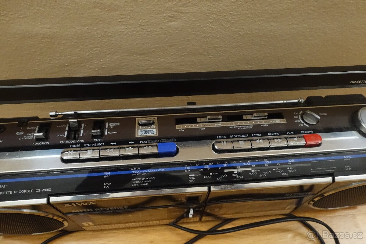 Retro AIWA CS-W660 – dvojitý kazetový magnetofon - 4