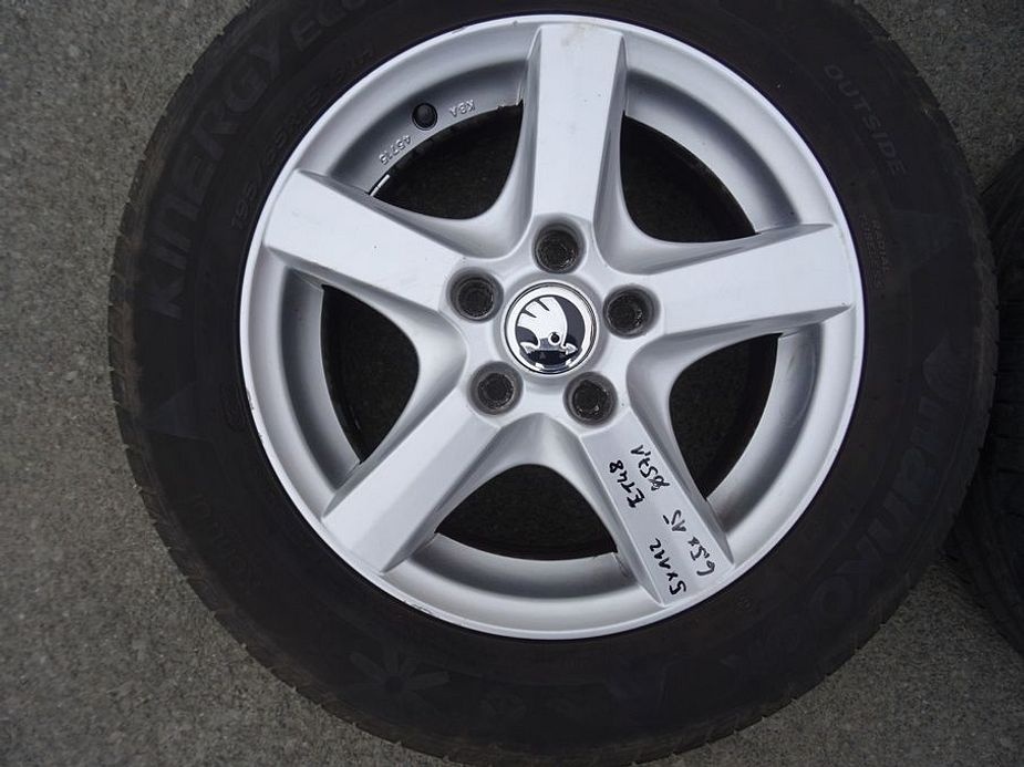 Alu disky na Škoda, 15", 5x112,ET 48, letní sada - 4