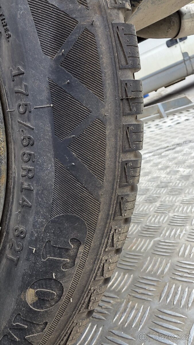 4ks pneumatiky 175/65/14 TOMKET 8mm - 4