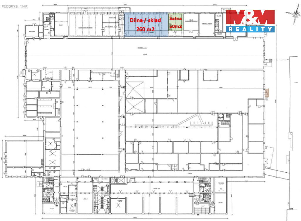 Pronájem skladu, 180 m², Jirkov, ul. Mostecká - 4
