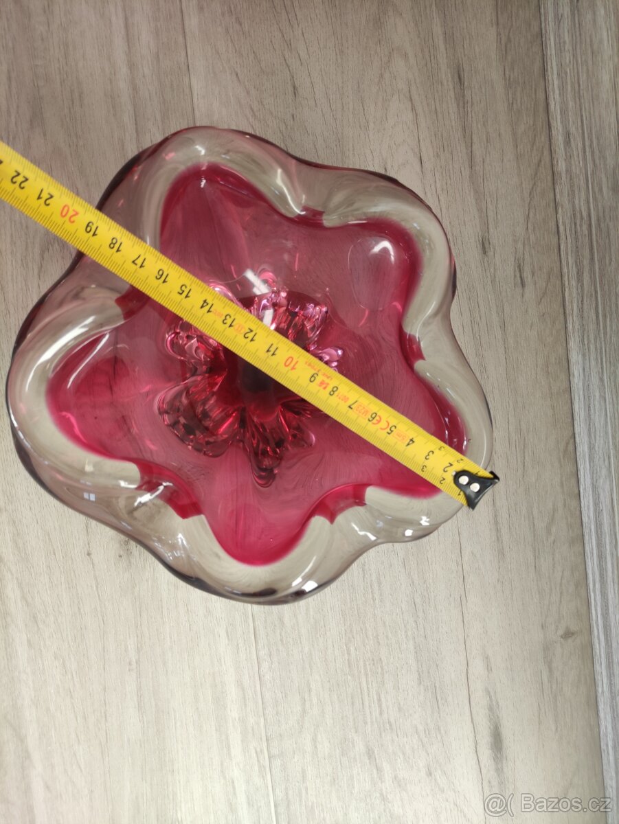 Hutní sklo - dvě mísy - 4