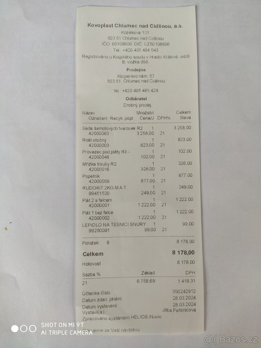 Sporák Rekreant R2-šamotová vyzdívka a ostatní - 4